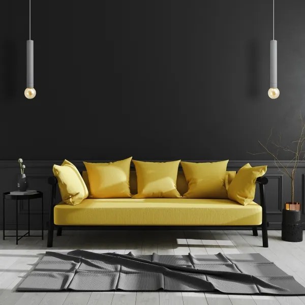 LED Csillár zsinóron TUBA 1xGU10/20W/230V szürke