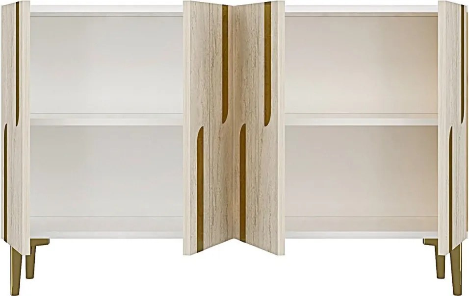 Nota 120 - White, Travertine, Gold