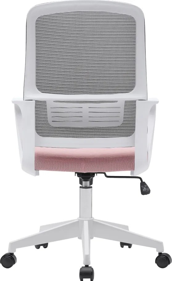 Irodai szék, rózsaszín/szürke/fehér, SALOMO TYP 1