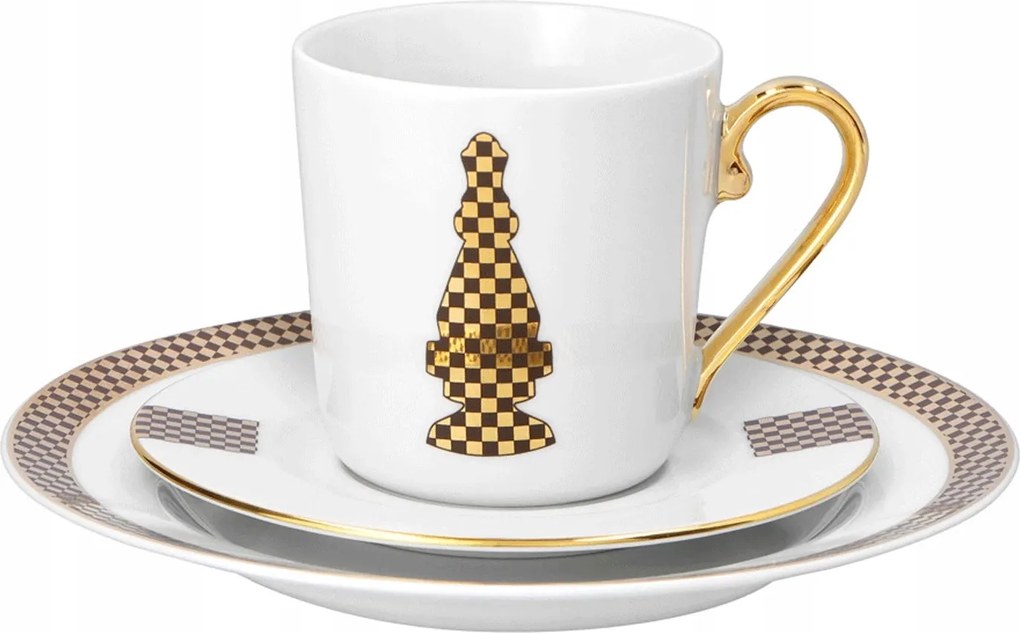 Kávés szett 1 fő részére 3 el. Jenny Gambit királynő Ćmielów