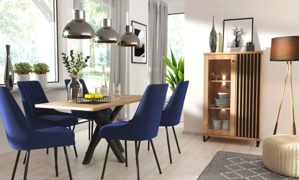 KOLI C-3 szekrény, tölgyfa artisan