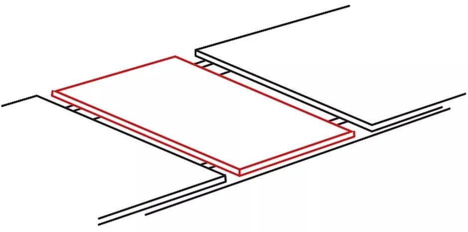 Domingo bővíthető étkezőasztal fekete 100-250cm