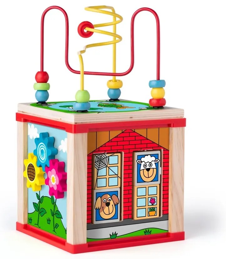 Woody Didaktická kocka s magickými kolečky