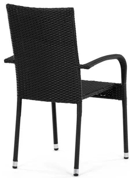 Fekete Polyrattan Kerti Szék. AZC-S2113 BK