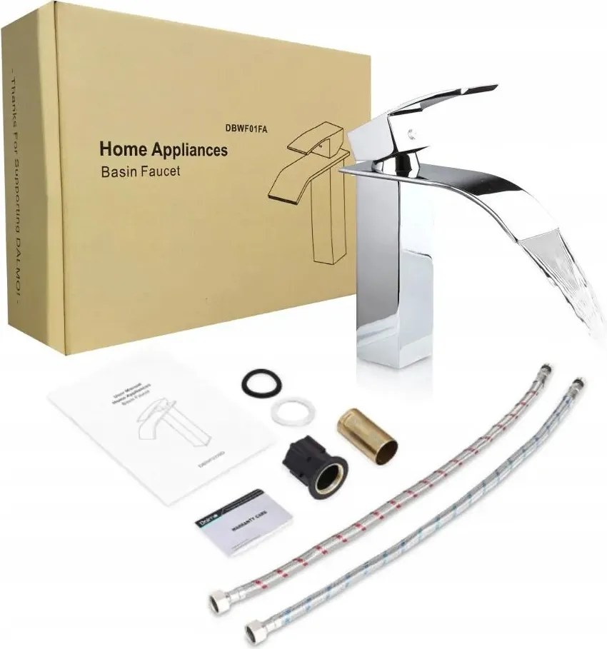 Mosdó Csaptelep Vízesés Cubic Csaptelep Modern Waterfall