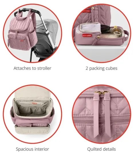 Skip Hop - FORMA Muave Mist pelenkázó hátizsák babakocsihoz