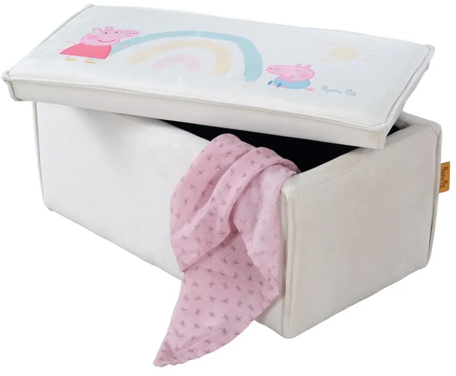 Fehér gyerek pad Peppa Pig – Roba