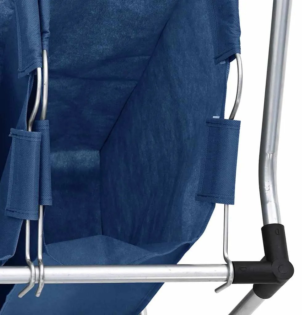 kék acél szennyesszortírozó 4 zsákkal