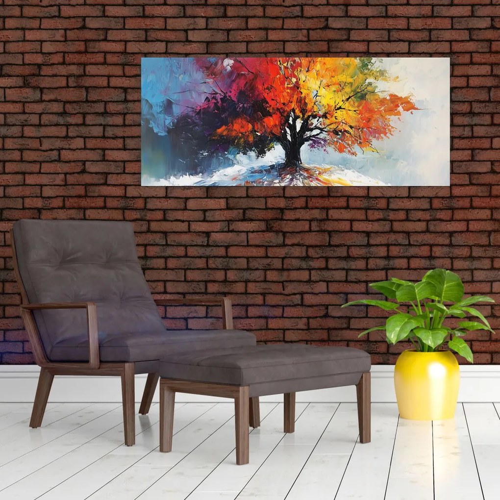 Kép - Színes fa (120x50 cm)