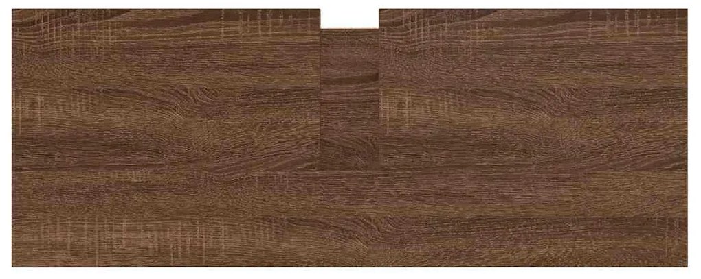 barna tölgy fürdőszobai mosdószekrény fiókokkal 90x34,5x60 cm