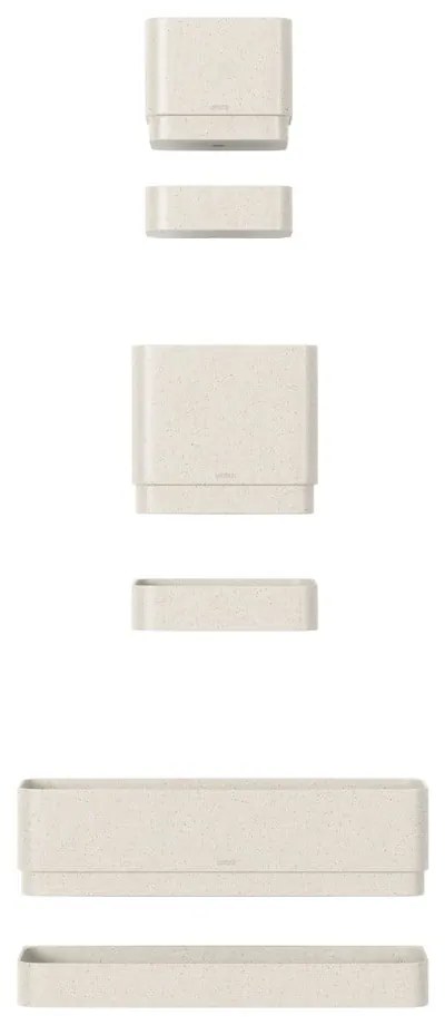 Műanyag függő virágcserép készlet fűszernövényekhez, 4 db-os Cubiko – Umbra