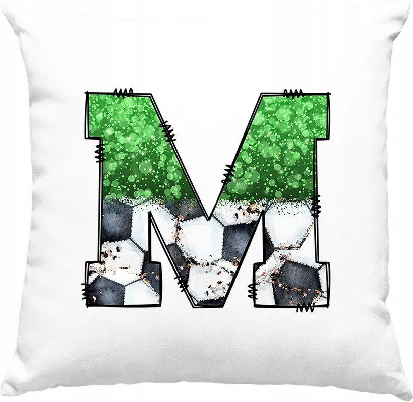 Párna Labda Ábécé betű M 4 Fehér