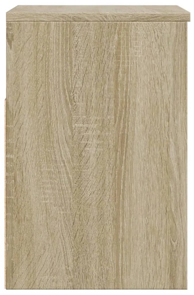 sonoma tölgy színű szerelt fa cipőtároló pad 60 x 30 x 45 cm