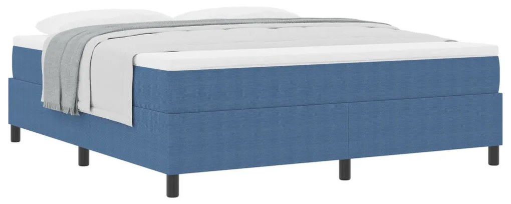 Box Spring Ágy matraccal Kék Super King Velúr Szövet