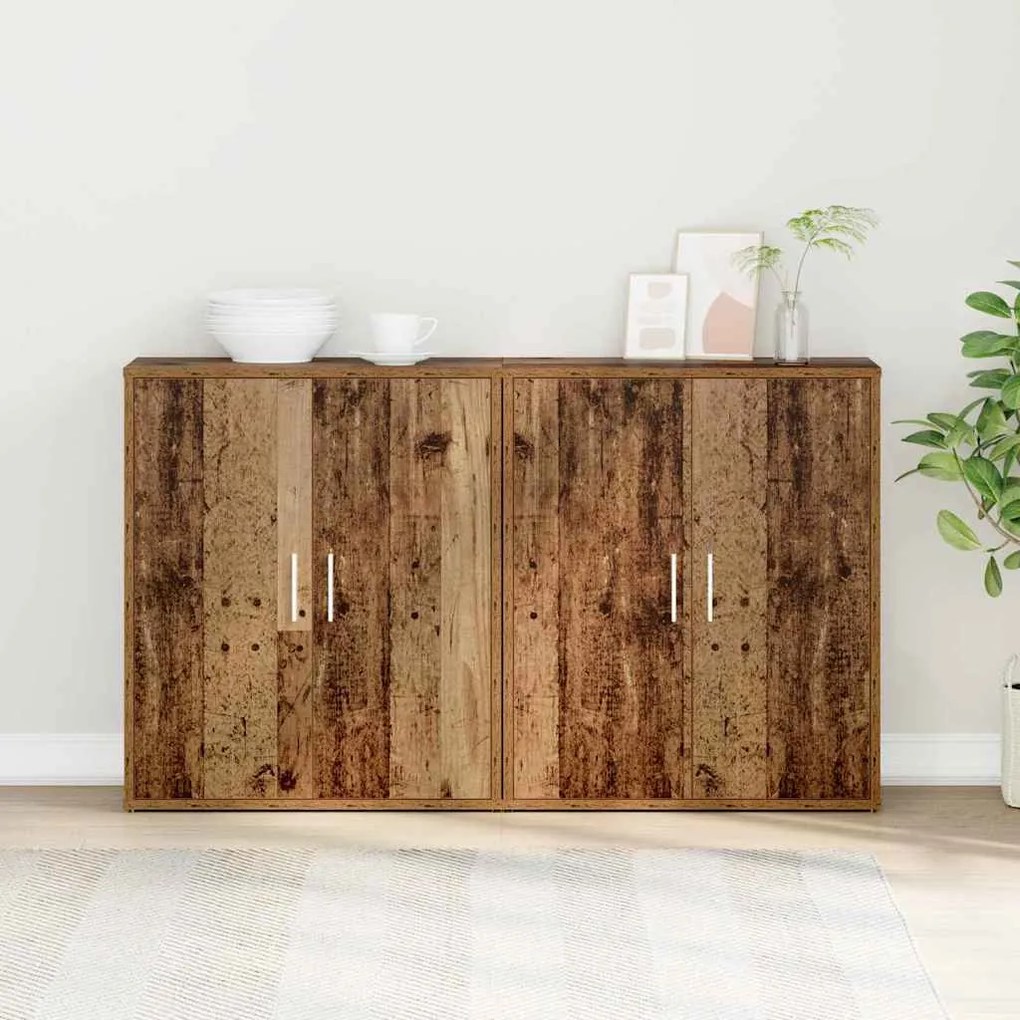 Magasfiú 2 pcs Régi fa 60 x 31 x 70 cm Faanyag