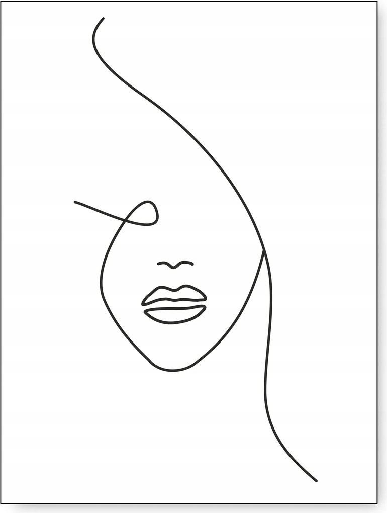 Arc Vonal poszter kép 21x30cm #174