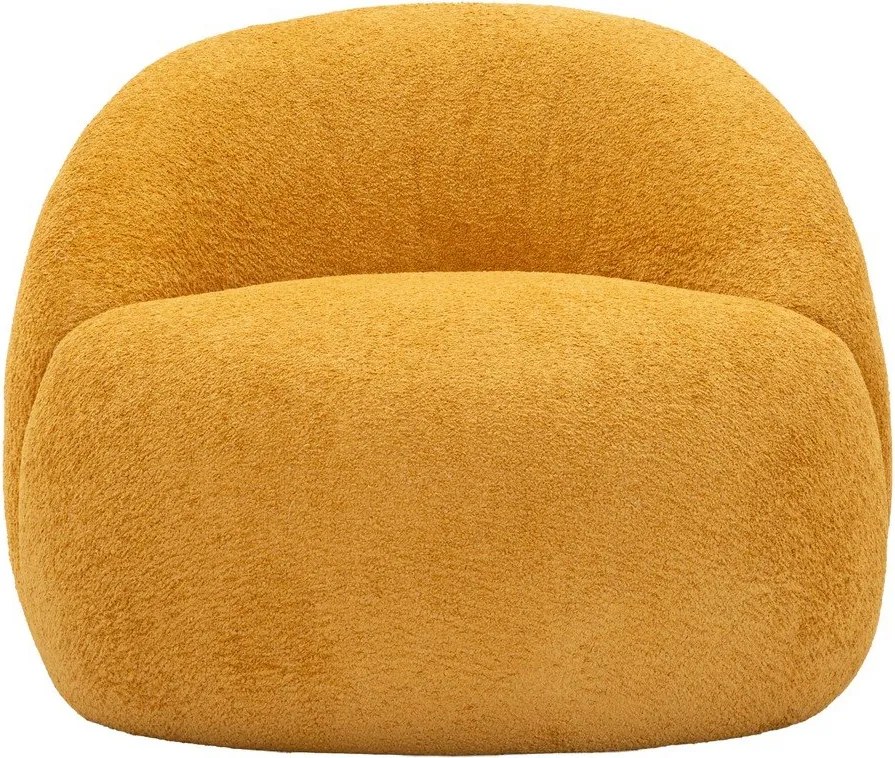 Mustársárga buklé fotel Ginerva – Mauro Ferretti