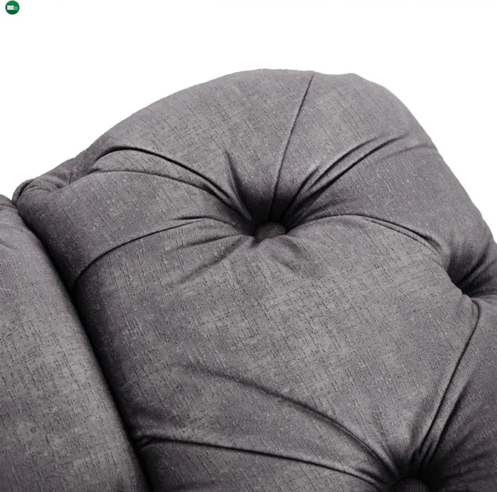 Sofa SORRENTO 2S Dwuosobowa Szara Welurowa