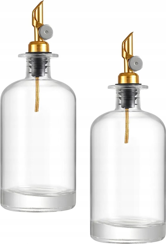 Olívaolaj adagoló üveg arany színű 500ml 3 darabos szett