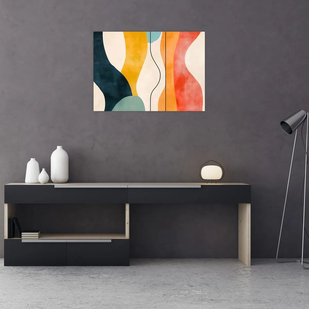 Kép - Minimalista színes illusztráció II. (70x50 cm)