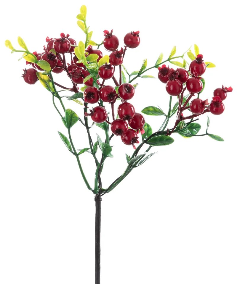 Bogyós ág, 28.5cm magas - Piros