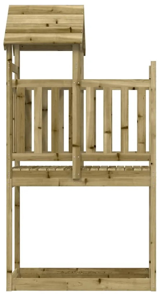 impregnált fenyőfa játszótorony 52,5 x 110,5 x 214 cm