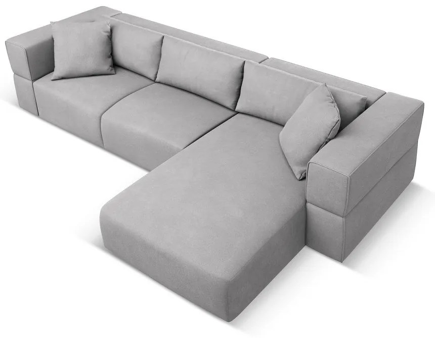 Világosszürke sarokkanapé (jobb oldali) Esther – Milo Casa
