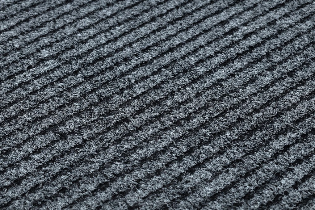Lábtörlő csúszásgátló Gin szürke gumi Csíkos 120x450 cm