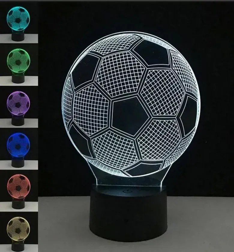 Zaparkorun Éjszakai 3D LED lámpa - focilabda