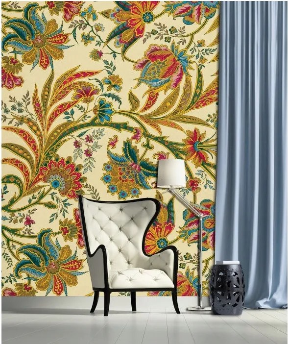 Flizelin fotótapéta Virágos Paradicsom Elegáns Virágok Minták 206x275 +ragasztó