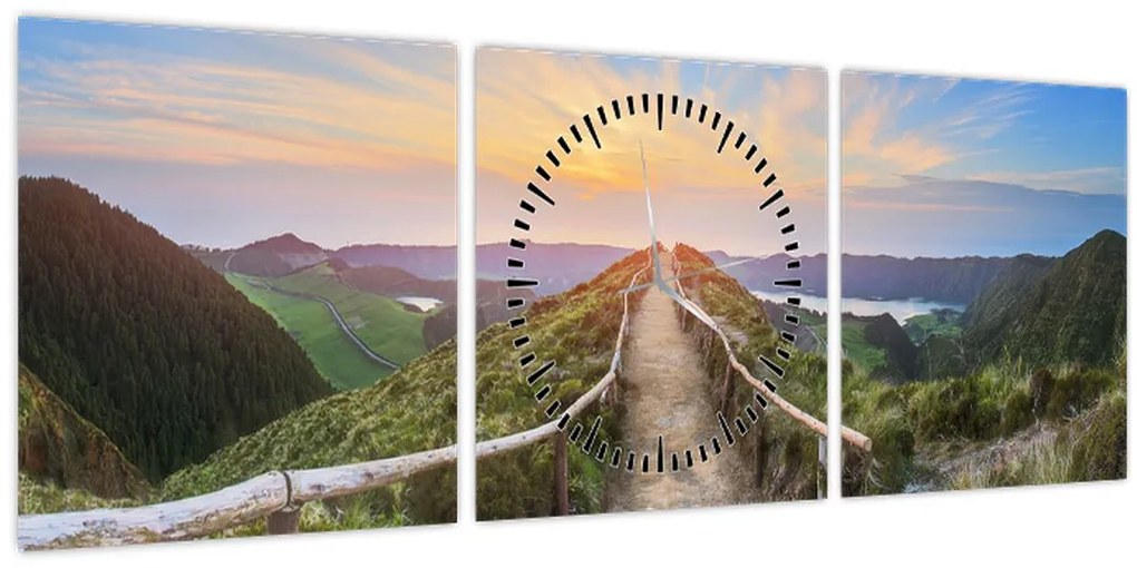 Kép - Hegyi ösvény (órával) (90x30 cm)