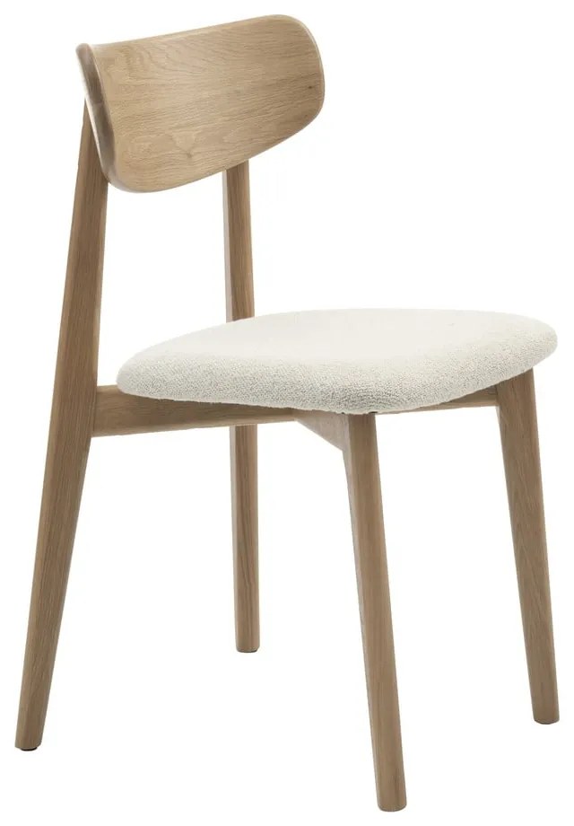 Krémszínű-natúr színű étkezőszék Elim – Unique Furniture