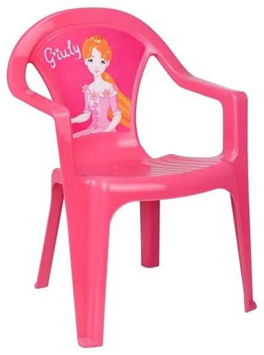 STAR PLUS | Nem besorolt | Gyerek kerti bútor- műanyag szék rózsaszín Giuly | Rózsaszín |
