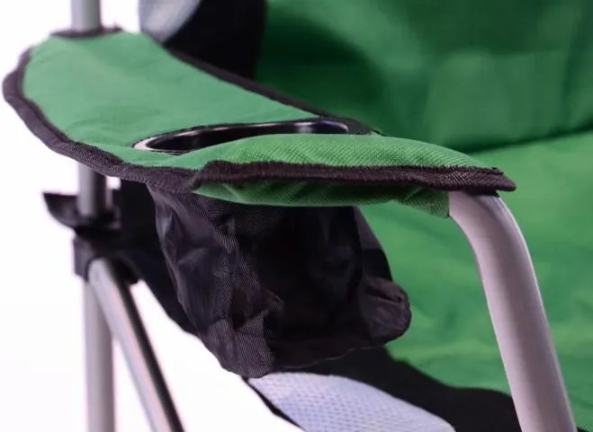 DIVERO Kempingszék Deluxe 2 db zöld