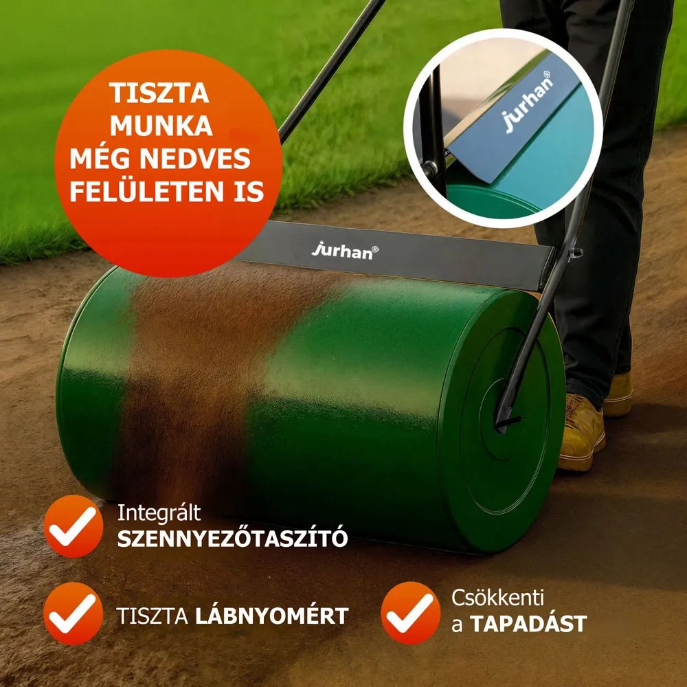 FARMER fűhengerező, 57cm, zöld Jurhan