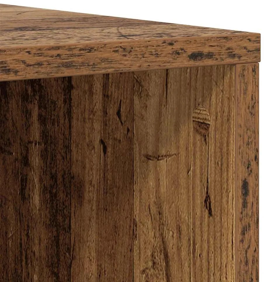 TV szekrény garnitúra 2 pcs Régi fa 107 x 35 x 37 cm Faanyag