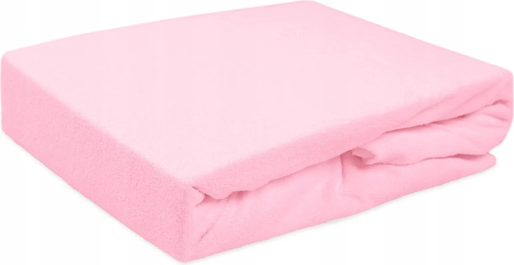 Gumis frottír lepedő 80x160 Darymex világos rózsaszín