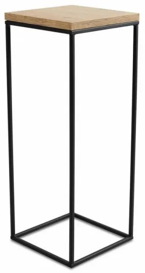 BASICLOFT virágtartó állvány 60x24 cm fekete/barna