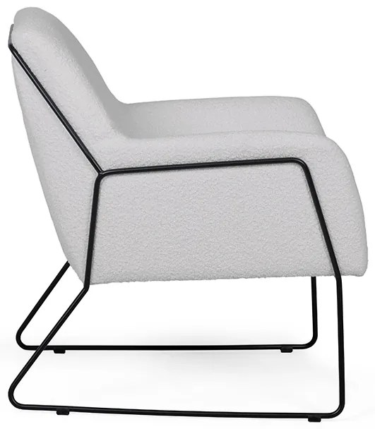 Szürke design karosszék MILAN