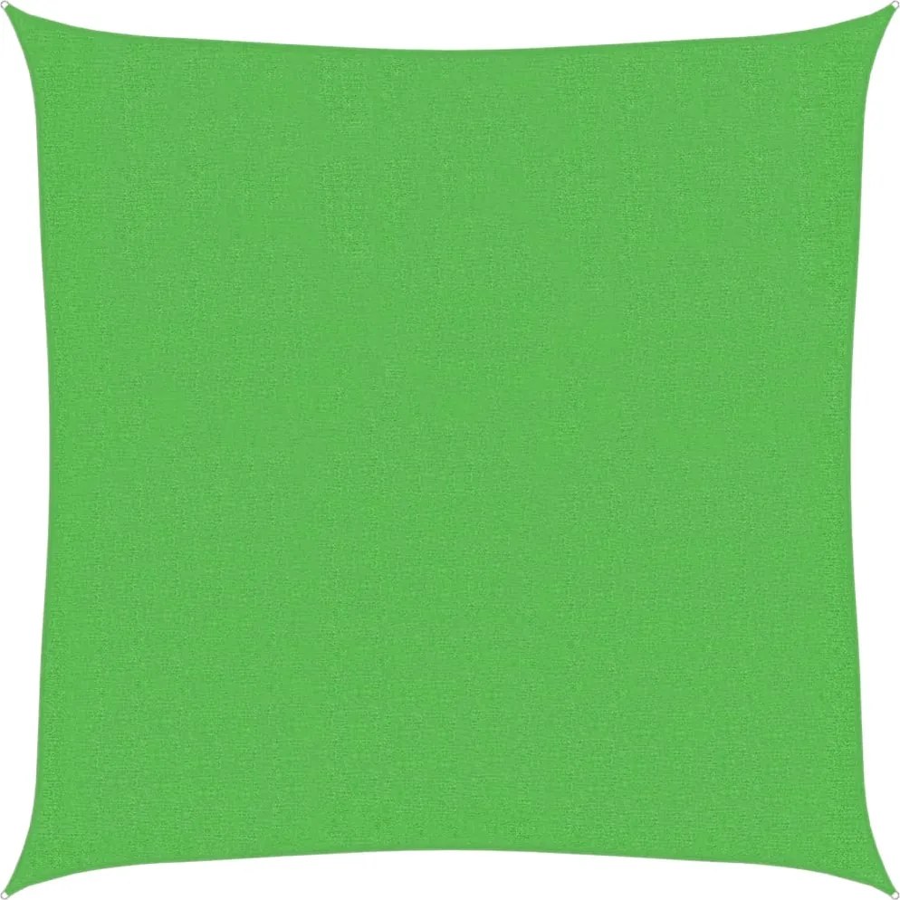 vidaXL világoszöld HDPE napvitorla 160 g/m² 3,6 x 3,6 m