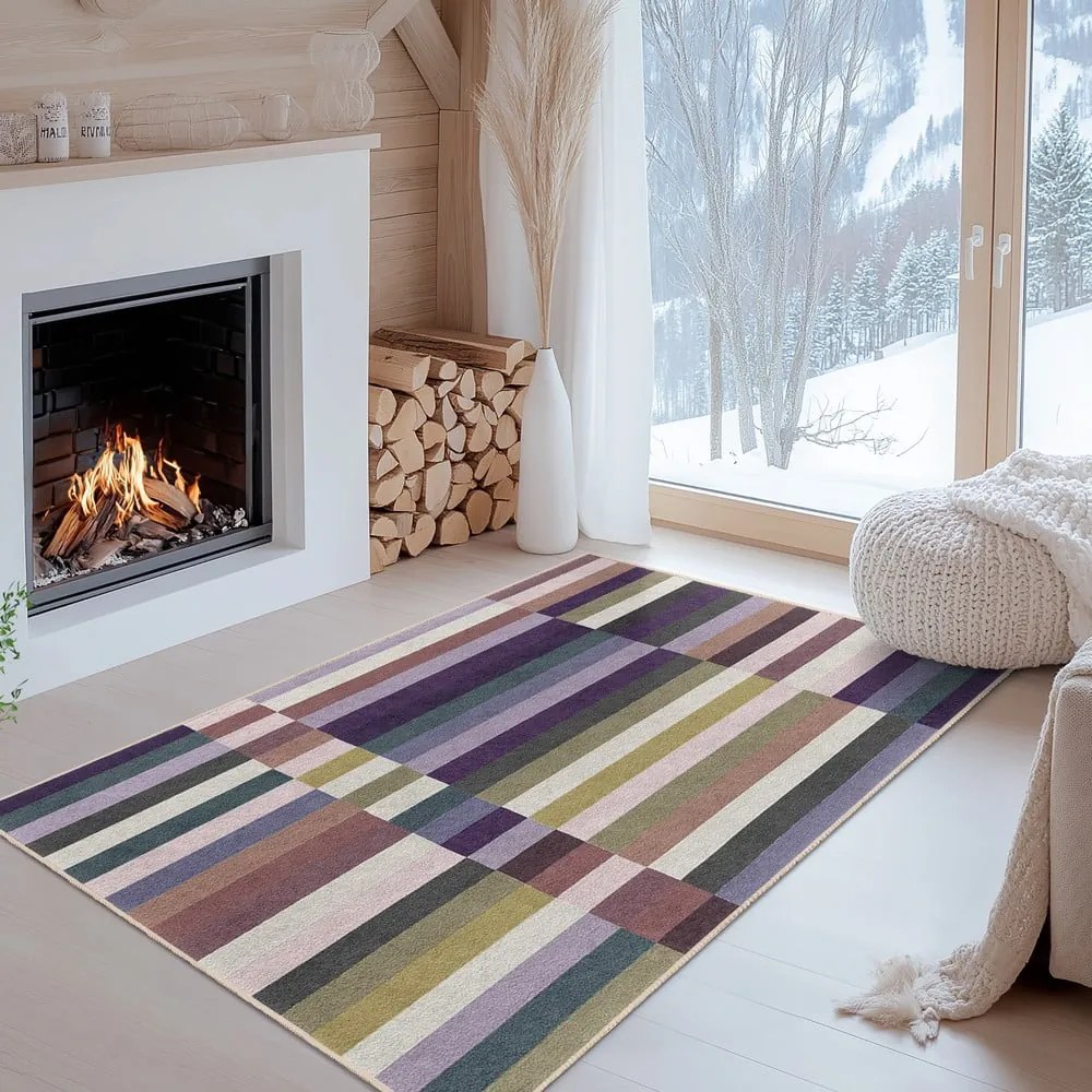 Lila mosható futószőnyeg 80x200 cm Purple Rain – Mila Home