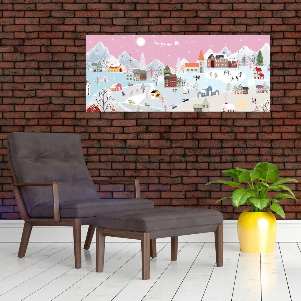 Kép - varázslatos tél (120x50 cm)