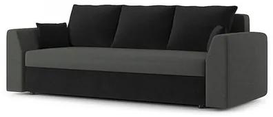 PAUL kinyitható kanapé Fekete-fehér