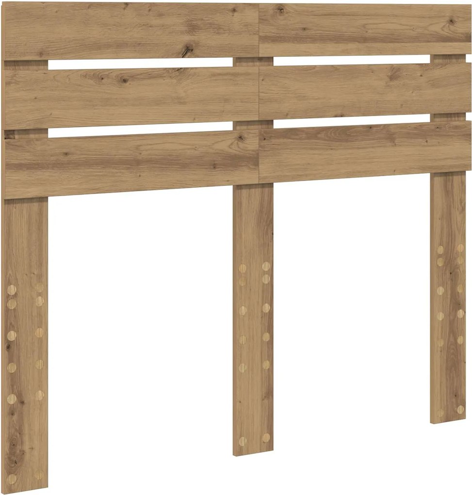 vidaXL Fejtámla Artisan tölgy 120 cm Faanyag