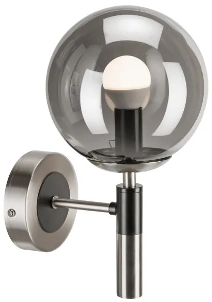 Fali lámpa ROLLO 1xE14/5W/230V matt króm/füstös