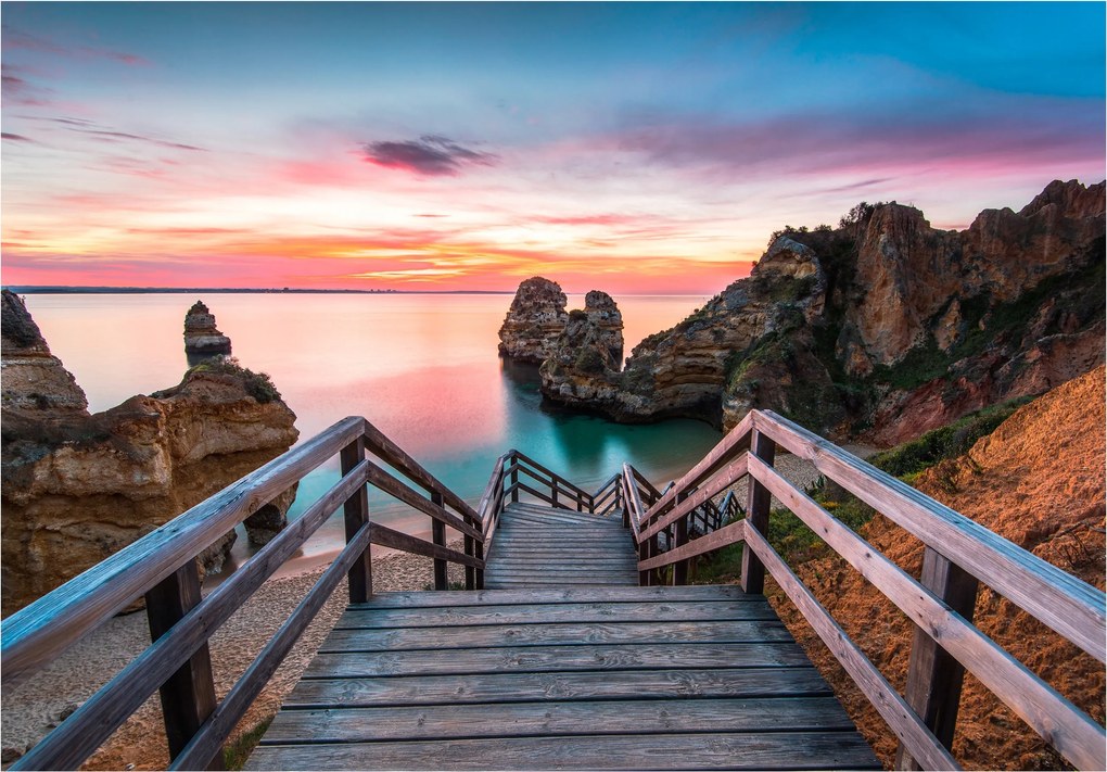 Fotótapéta Naplemente Tenger Tengerpart Pihenés Természet Atmoszféra 350x250 +ragasztó