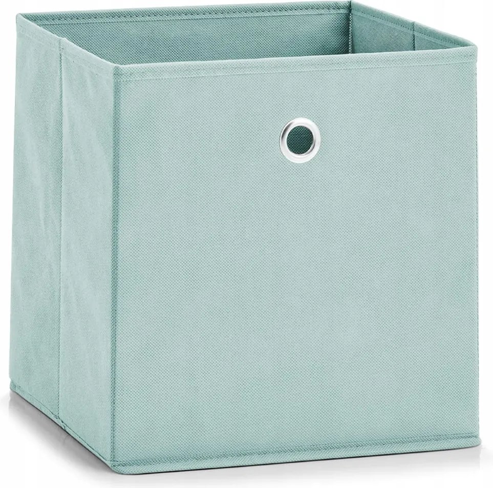 Tároló doboz, menta színű, 28cmx28