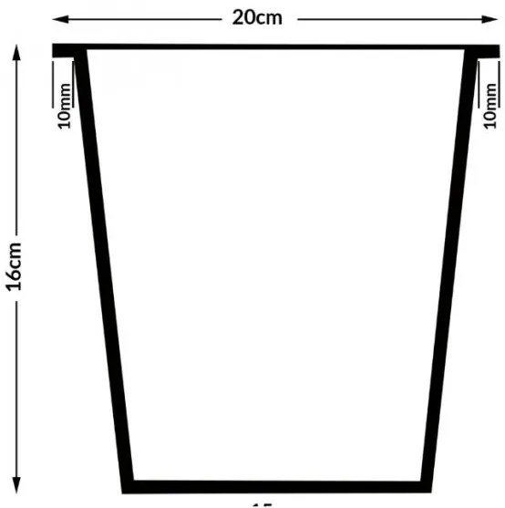 Casaria® Virágcserép - 95 x 27 x 60 cm - barna
