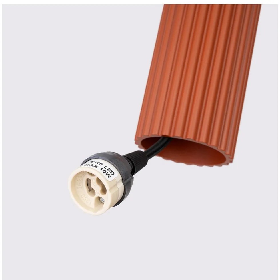 Téglavörös függőlámpa ø 19,5 cm Gleam – Sollux