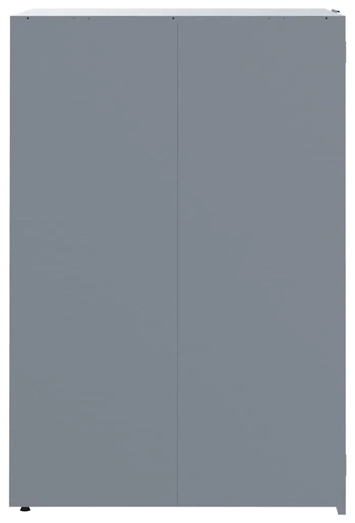 szürke acél kerekes tároló 1 szemeteskukához 69 x 79 x 117 cm